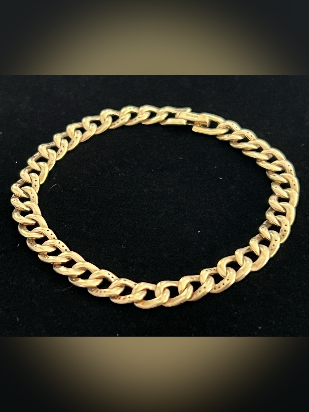 Cuban Link Gold/Sterling Silver 925 Vintage Women’s Bracelet